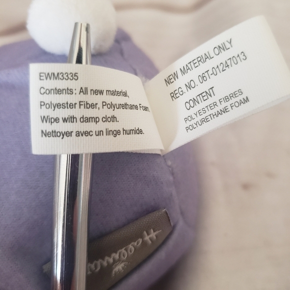 Hallmark White Rabbit Easter Egg Bunny Pull String 4 Inch Plush Stuffed Toy 2018 - Picture 7 of 8